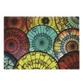 thumbnail image 1 of East Cutting Board, Parasols at Indonesian Street Market Vibrant Heritage Boho Inspired Print, Decorative Tempered Glass Cutting and Serving Board, Large Size, Multicolor, by Ambesonne, 1 of 1