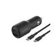 thumbnail image 1 of Cargador de coche Belkin BoostCharge Dual 42 W con USB-C 30 W PPS y 12 W, 1 of 7
