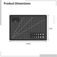 thumbnail image 3 of Cutting Mat for Craft (4 PCS), A5 Rotary Cutting Mats with Grid Lines, 5.9x8.7 Inches PVC Craft Cutting Pad Set, 3 of 5