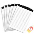 thumbnail image 1 of A6 Small Notepads for Office 6 Pack 4 x 6 In Pocket Note Pad Writing Pads of Work Memo Pads Lined Paper for Home Note Pads 30 Sheets, 1 of 5