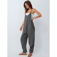 thumbnail image 3 of Mono corto casual de verano para mujer AUTOMET, gris oscuro, talla M, 3 of 5