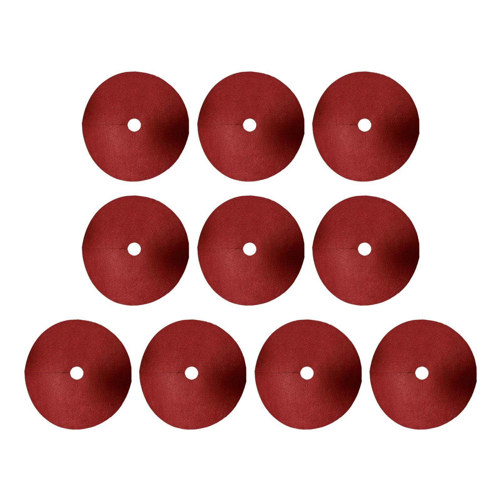 FashionCha 10 Pieces Tree Mulch Rings for Weed Control Fruit Tree Protector Thickened Plant Red
