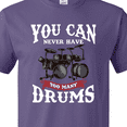 thumbnail image 4 of Inktastic Drummer Funny Too Many Drums Music Joke T-Shirt, 4 of 5