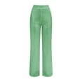 thumbnail image 3 of Clearance! Delayuji Plus Size Jeans Women's High Waisted Sequin Loose Drape Wide Leg Pants Fashion Casual Pants Plus Size Yoga Pants for Women Green S, 3 of 5