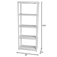 thumbnail image 2 of Juggernaut Storage 75.5" Plastic 5 Tier Garage/Shed Utility Shelving Rack, 2 of 9