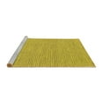 thumbnail image 2 of Ahgly Company Machine Washable Indoor Round Abstract Yellow Contemporary Area Rugs, 7' Round, 2 of 4