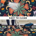thumbnail image 5 of Vintage Flower Outdoor Rug for Patio/Deck/Porch, Non-Slip Large Area Rug 5 x 8 Ft, Boho Abstract Colorful Ethnic Floral Indoor Outdoor Rugs Washable Area Rugs, Reversible Camping Rug Carpet Runner, 5 of 8