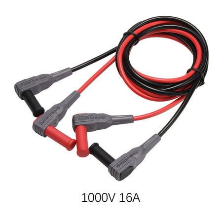 Digital Multimeter Cat - 1 Pair 1000V CAT III 16A Banana Digital Multimeter Test Leads Cord 110cm