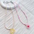 thumbnail image 6 of Bohemian Styles Tiny Floral Beaded Necklace Vibrant Colors Handmade Resin Jewelry For Casual Outfits, 6 of 9