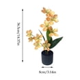thumbnail image 3 of JHyouerji Plastic Artificial Potted Flower Orange 14×3 Inch for Home Bedroom Dining Table Wedding Banquet Commercial Display Decorations, 3 of 9