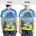 thumbnail image 3 of Game The Legend of Zelda Link's Awakening Teen T-Shirt Crewneck Short Sleeve Double-Sided Print Summer Tee Shirts Top For Youth Boys Girls Children Medium, 3 of 7