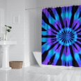 thumbnail image 2 of Blue Purple Tie Dye Pattern Shower Curtain 72"x84" ,Bathroom Decorative Shower Curtains Set with 12 Hooks,Modern Waterproof Washable Shower Curtain, 2 of 6