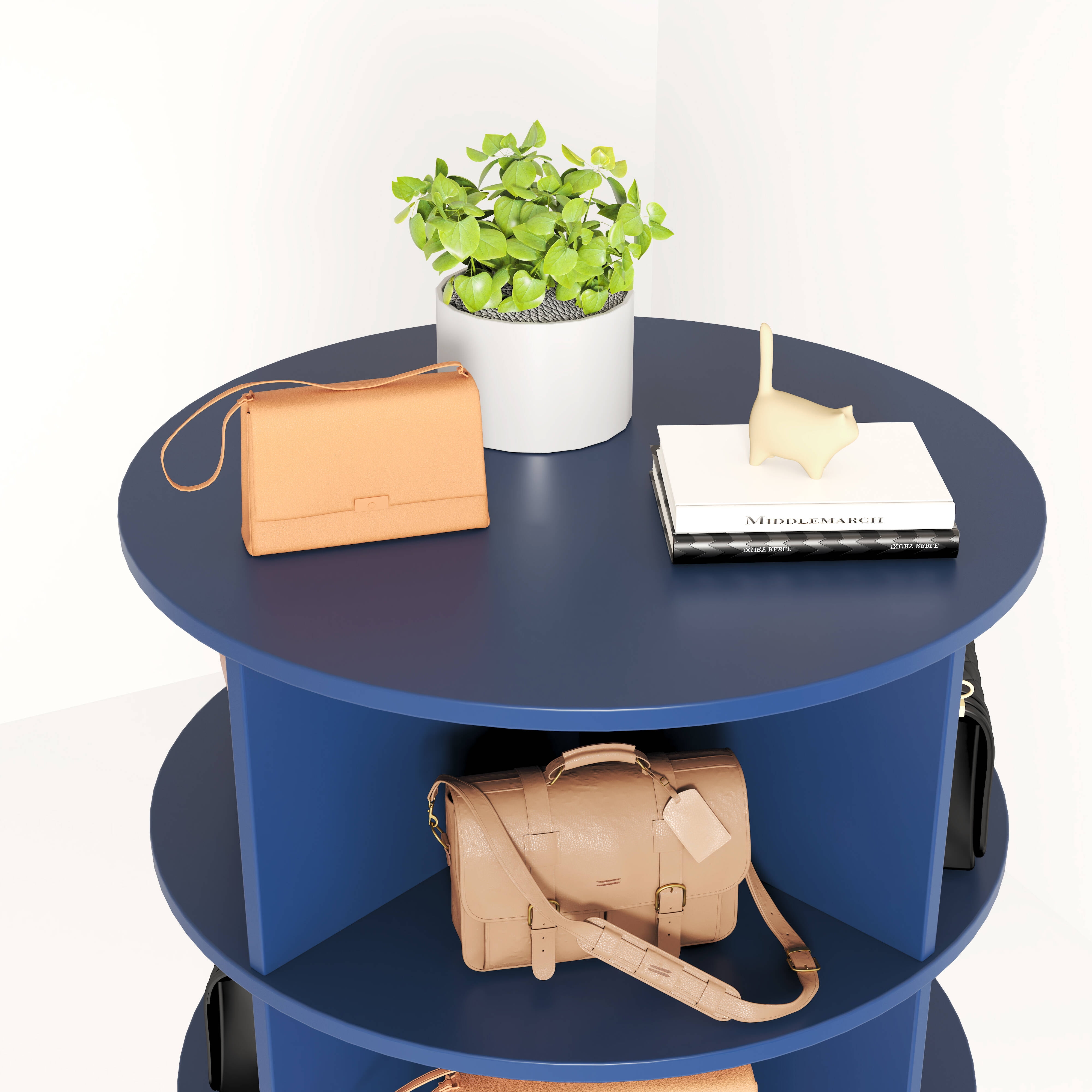 7-Tier Rotating Shoe Rack Tower, Spinning Shoe Display, 360° Rotating Shoe Rack Storage Rotating Organization for Handbag Closet