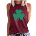 thumbnail image 2 of PNTUTB St. Patrick's Day Women's Fashion Print Casual Crew Neck Pullover Comfortable Sleeveless Tank Tops, 2 of 6