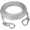 CW310-GL-SL, variant on Double-headed Dog Tie Out Cable Leash ,raction rope with metal buckle steel wire anti-rust training collar,Outdoor Dogs Strap,CW310-GL-SL,Length 1500cm 0.4mm