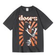 thumbnail image 2 of 2025 Banda de rock europea y americana The Doors Banda de rock Manga de cuello redondo Manga corta Verano Algodón Ins Y2k Venta caliente Nueva marca, 2 of 4