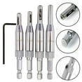 thumbnail image 4 of 4 Door Lock Hinge Drill Bit Guide Self Centering Hole Drilling Bit Set Hss, 4 of 9