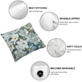 thumbnail image 4 of BANET Throw Pillow Cover White Flower in Blue Bottle Square Pillow Case Pattern Cushion Covers for Home Car Wedding Decorative 12x12in, 4 of 5