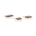 thumbnail image 4 of Rectangular Mango Wood Floating Shelf for Home Decor - Hanging Storage Organizer Shelves for Living Room, Office, and Entryway - Storage Organizer Accents for Study Room - Set of 3, 1", Brown, 4 of 11