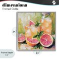 thumbnail image 4 of Stupell Industries Contemporary Grapefruit Summer Refreshment Gray Framed Giclee Art, 24 x 24, by Riley B, 4 of 8