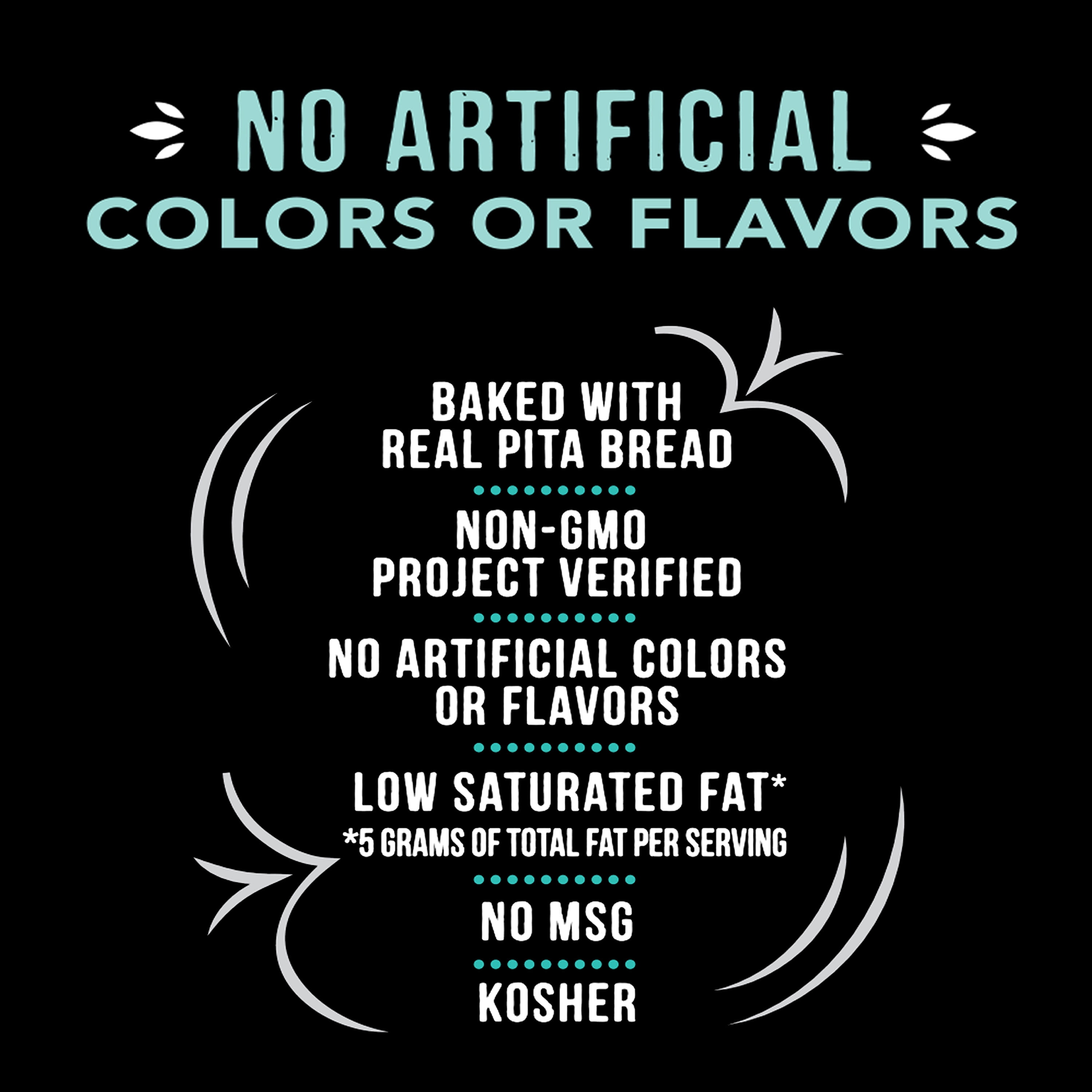 (6 pack) Stacy’s No Artificial Colors or Flavors Sea Salt Pita Thins Bag, 6.75. oz​