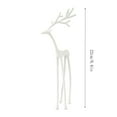 thumbnail image 7 of Christmas Decorations - Black Reindeer Statues - Modern Aluminum Alloy Xmas Figurines - Elegant Indoor Holiday Decor - Table Centerpieces - Ideal for Mantel Living Room Bedroom Office(A), 7 of 7