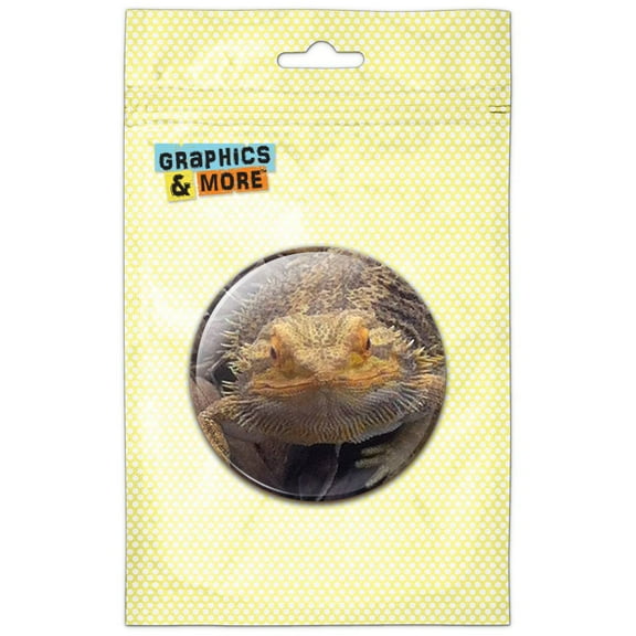 Bearded Dragon Beardie Lizard Reptile Pinback Button Pin Badge