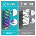 thumbnail image 4 of Organizador de archivos de pared Samstar de 12 niveles para colgar en metal negro, 4 of 6