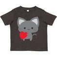 thumbnail image 3 of Inktastic Heart Cat Boys or Girls Toddler T-Shirt, 3 of 5