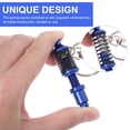 thumbnail image 4 of GOOHOCHY 2Pcs Simple and Convenient Design Coilover Keychain Aluminium Alloy Blue Gift, 4 of 6