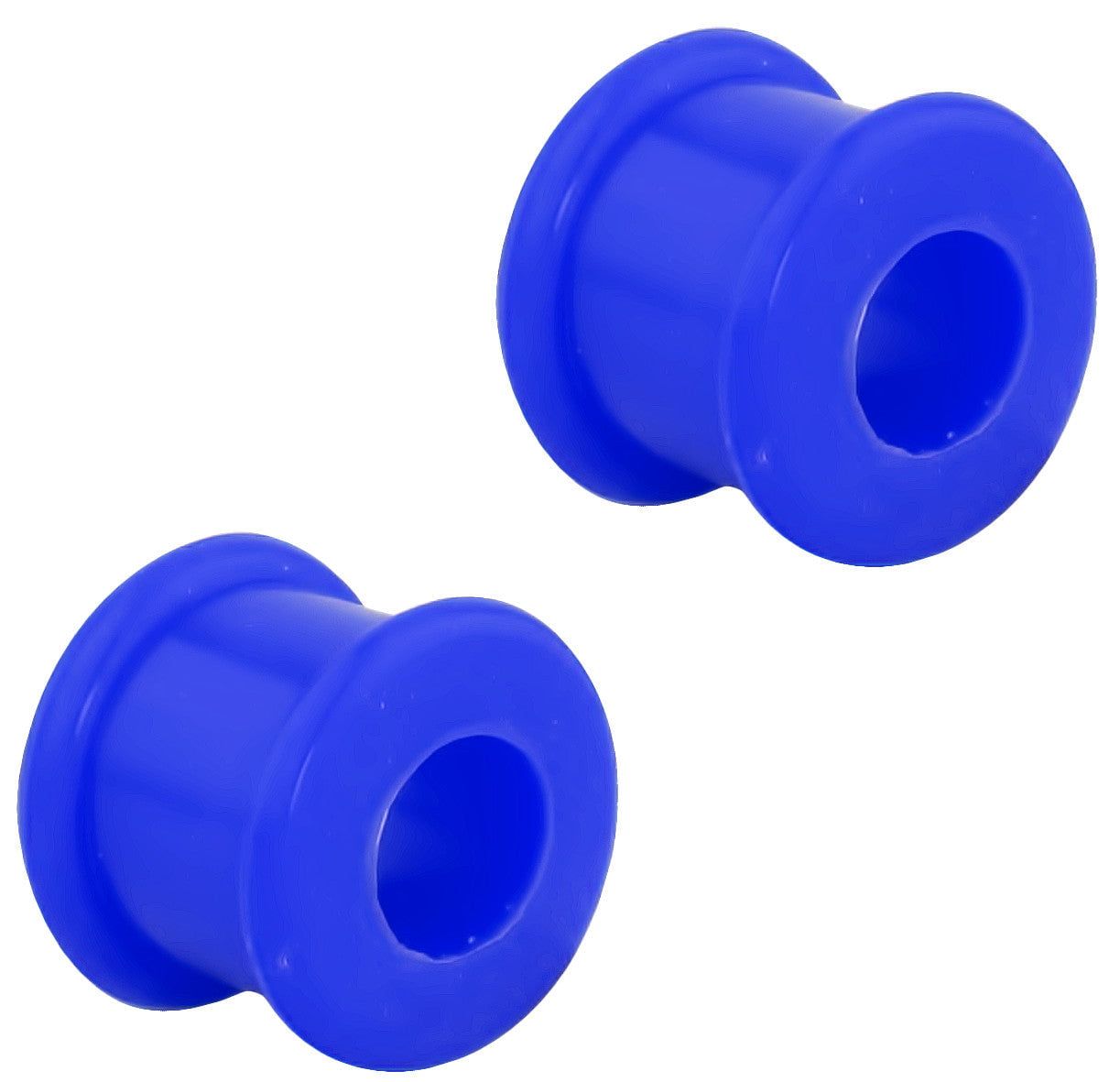 Available in Multiple Sizes Sold as a Pair Ultra Soft Black Flexible Silicone Double Flared Tunnel Plugs 