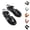 BK1, variant on Jelly Sandals for Women Adjustable Buckle T-Strap Round Toe Slingback Bling Flat Fisherman Sandals Glitter Rain Shoes