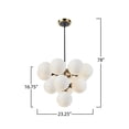 thumbnail image 3 of AC11872WH Artcraft Lighting Gem - 13 Light Chandelier-16.75 Inches Tall and 23.22 Inches Wide, 3 of 5