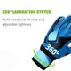 thumbnail image 4 of Guantes De Látex Para Porteros De Fútbol, ​​Guantes De Portero Para Niños Y Adolescentes, Guantes Antideslizantes Para Proteger Los Dedos Vogacara OD016585-01, 4 of 6