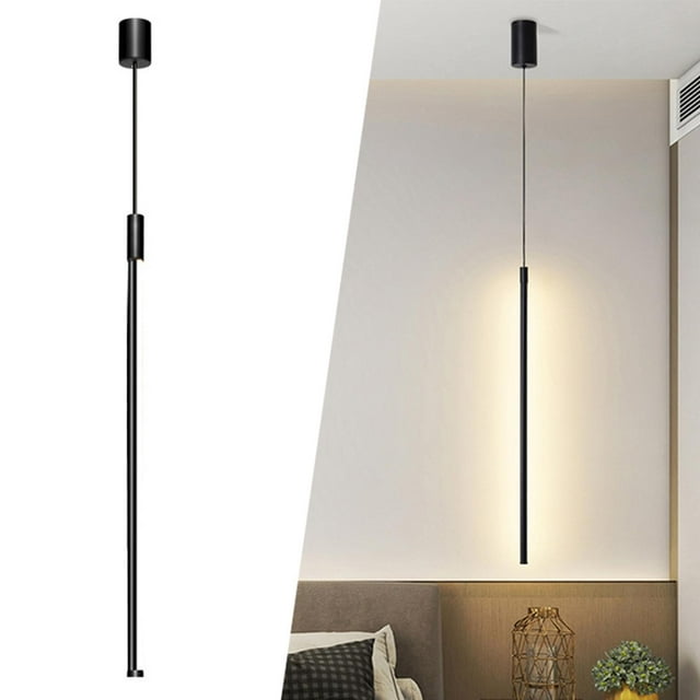 Linear Pendant Light Modern Lamp Hanging Light Ceiling Light Long Chandelier for Vertical 60cm
