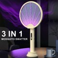 thumbnail image 4 of Swatter Mosquito Plegable 3in1 Con Lámpara Insecto Base Recargable () Amarillo, 4 of 9