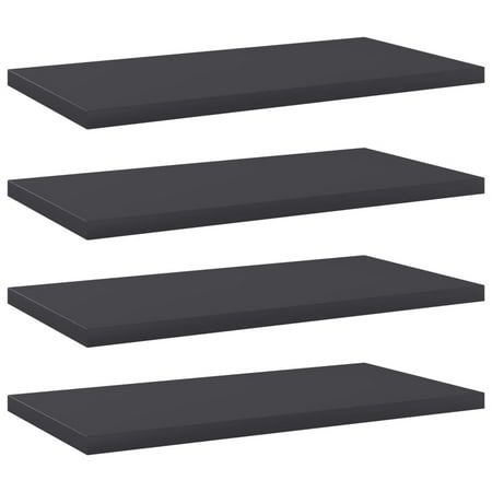 

Anself 4 Piece Bookshelf Boards Chipboard Replacement Panels Storage Units Organizer Display Shelves Gray for Bookcase Storage Cabinet 15.7 x 7.9 x 0.6 Inches (W x D x H)
