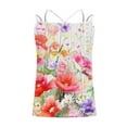 thumbnail image 5 of Plus Size Tank Tops for Women under $5 Print Crew Neck Summer Loose Casual Tank Top, 5 of 5