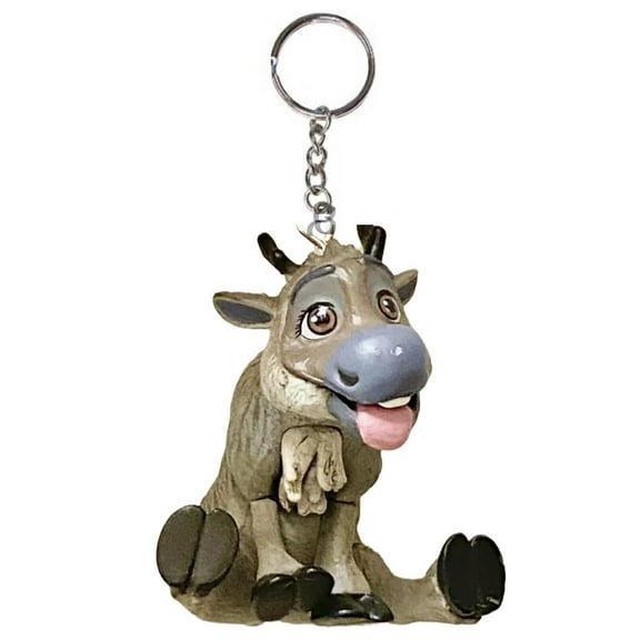 Baby Young Sven Reindeer Key Ring Keychain Figure Figurine Charm Ornament Pvc 2” New