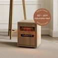 thumbnail image 5 of Modern Ember Portable Rolling Infrared Space Heater in Light Oak, 5 of 9