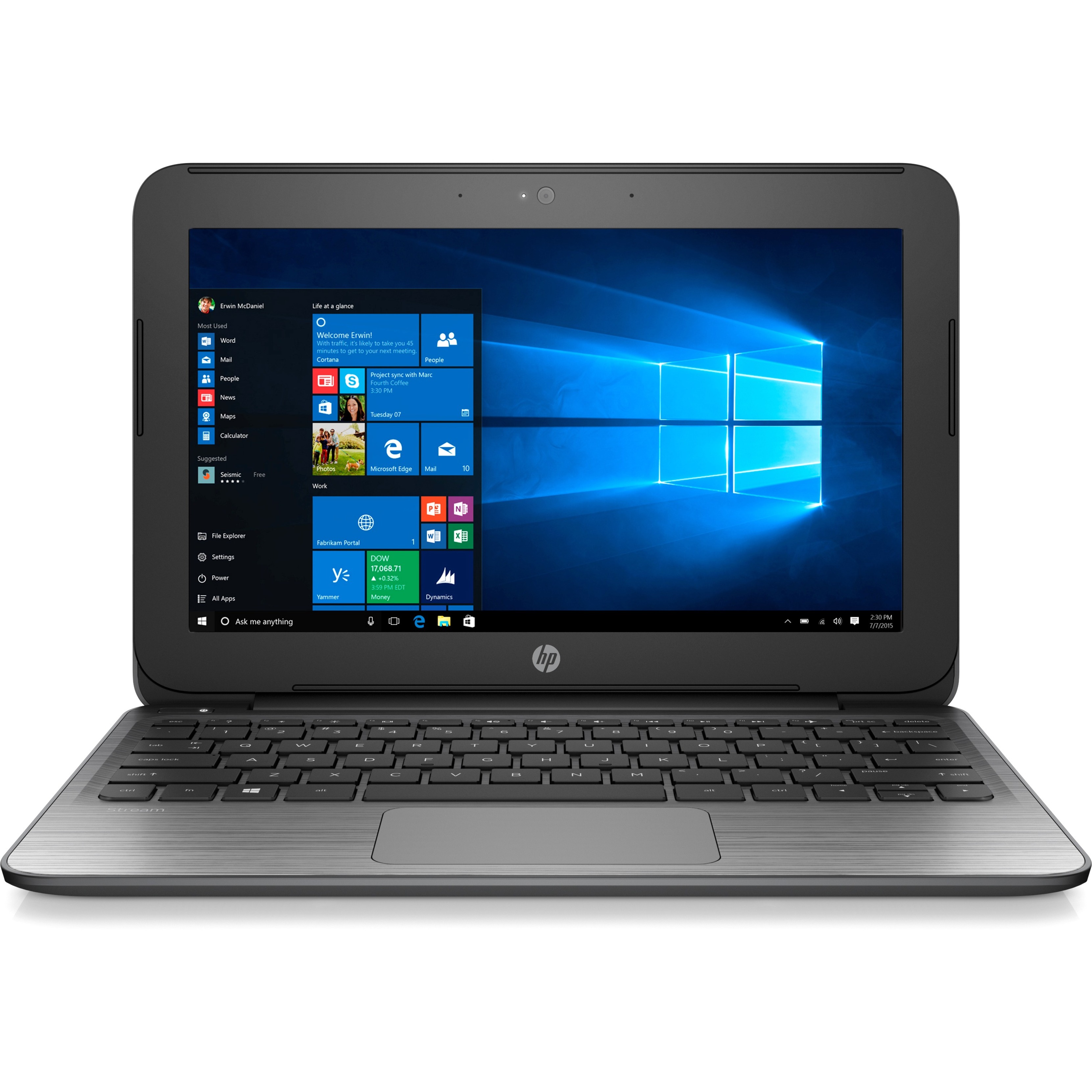 Pre-Owned HP Stream 11 Pro G2 11.6" Laptop Intel N3050 1.60GHz 4GB 64GB eMMC SSD Windows 10 Pro (Refurbished: Good) - image 3 of 4