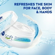 NIVEA Soft Refreshingly Soft Moisturizing Cream for Face, Body and Hands, Jojoba Oil, 16 oz