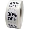 thumbnail image 1 of Autocollants Ronds Blancs 30 % de Réduction 0.75 Pouces Pouce Rond Lot de 500, 1 of 1