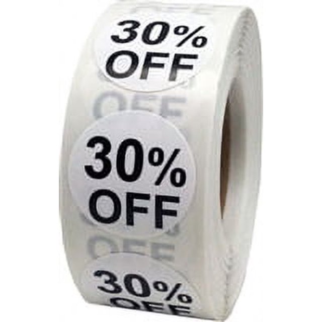 Autocollants Ronds Blancs 30 % de Réduction 0.75 Pouces Pouce Rond Lot de 500