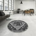 thumbnail image 3 of Ahgly Company Indoor Rectangle Patterned Charcoal Black Area Rugs, 2' x 3', 3 of 6