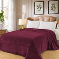 thumbnail image 1 of Cobertor Ligero Liso Matrimonial Hotelero Suave Y Calientito. MOD. GUINDA, 1 of 1