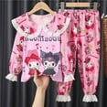 thumbnail image 4 of Pyjama Kawaii pour Enfants Pokemon Anime Pikachu, Ensembles à Revers pour Filles, Ensembles à Manches Longues, Mode Décontractée, Vêtements d'Extérieur, Tenue d'Intérieur, 4 of 6