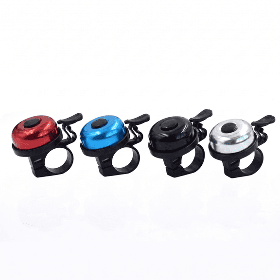 ROSEXIXI Bike Bell 4 Pack Aluminum Bicycle Bell Loud Crisp Sound Scooter Accessories Adjustable Clamp Balance Cycle Tricycle Handlebar Mounting Bike Accessories