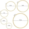 thumbnail image 4 of HLONK 6 Pack Embroidery Hoops Bamboo Circle Frame for Crafts Set Cross Stitch Sewing Hoop Rings (4in to 10in), 4 of 8