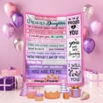 thumbnail image 3 of LHSHID Gifts for 12 Year Old Daughter Best 12 Year Old Daughter Birthday Gifts Happy 12th Daughter Gifts for 16th Daughter 12 Year Old Girl Christmas Ideas Throw Blanket 60"x80", 3 of 6